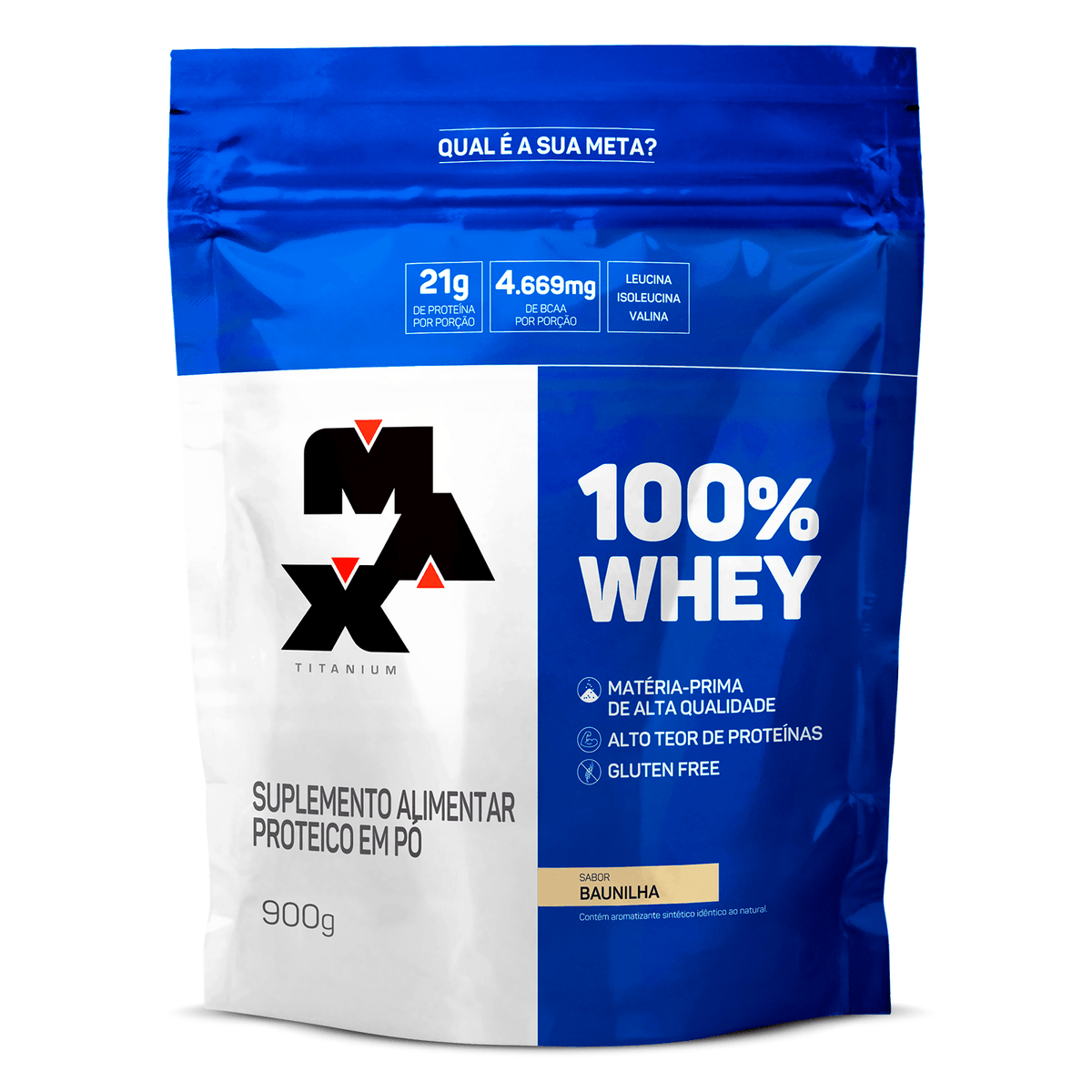 100% Whey Max Titanium REFIL 900g