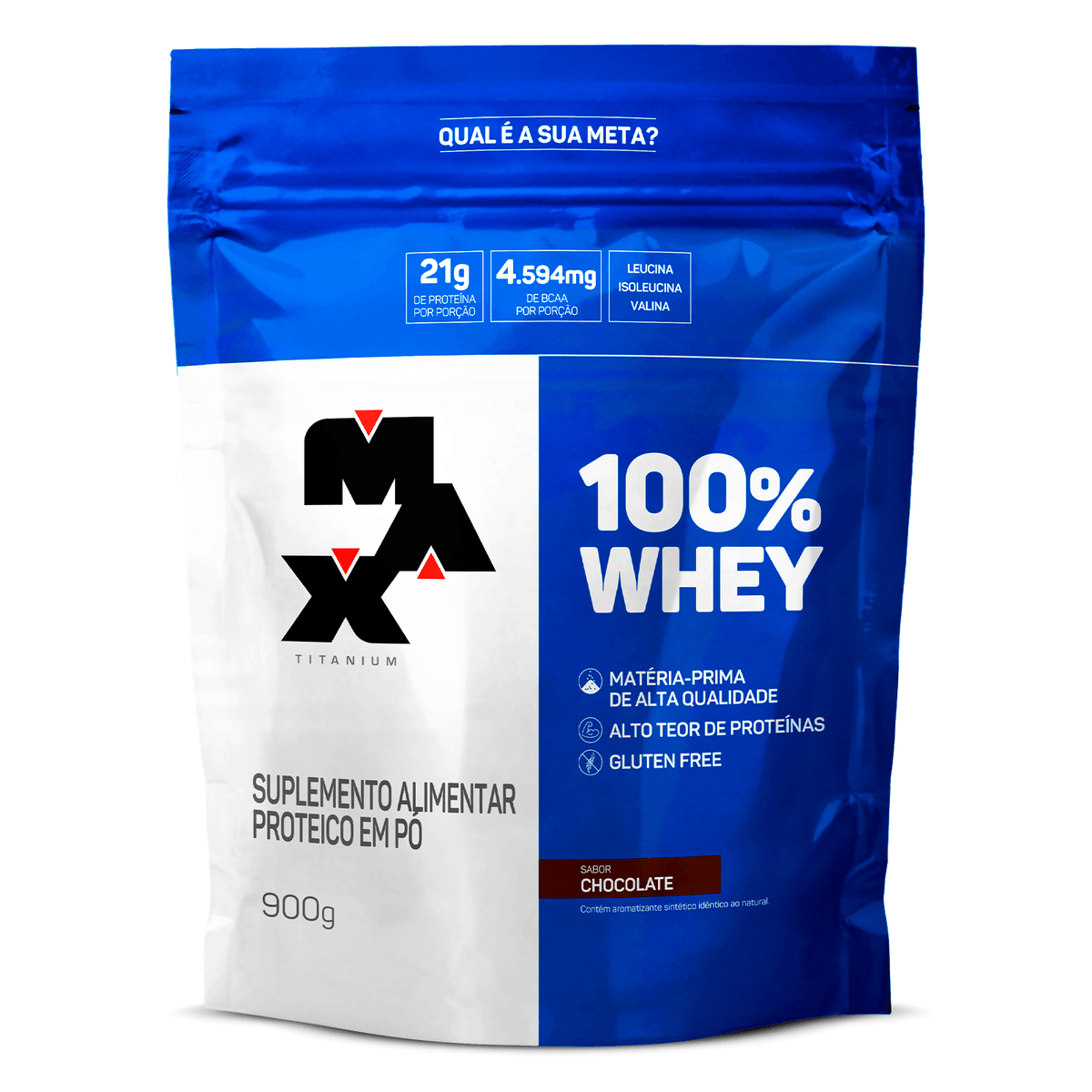 100% Whey Max Titanium REFIL 900g