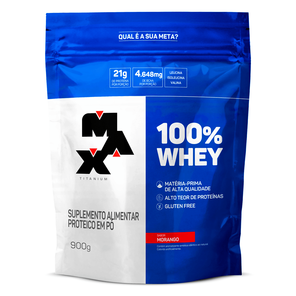 100% Whey Max Titanium REFIL 900g