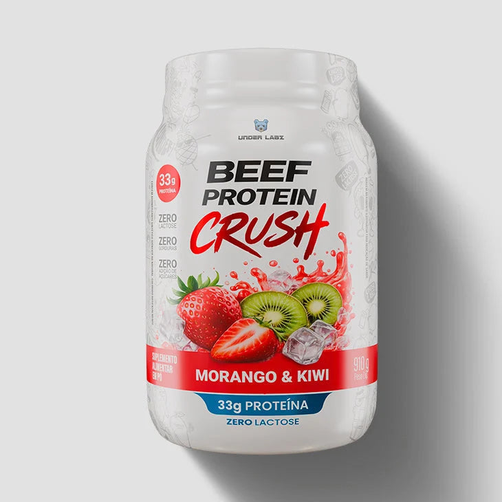 BEEF PROTEIN CRUSH MORANGO COM KIWI 910G