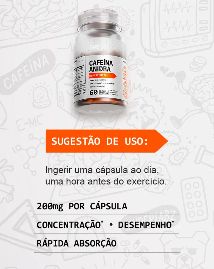 CAFEINA ANIDRA 60 CAPS CLINICAL SERIES