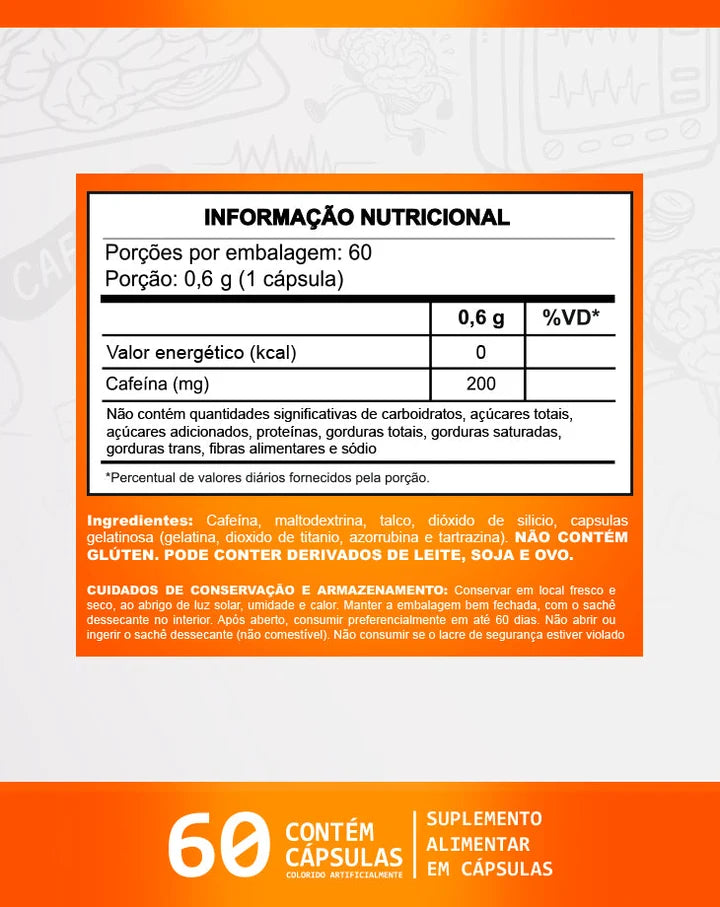 CAFEINA ANIDRA 60 CAPS CLINICAL SERIES