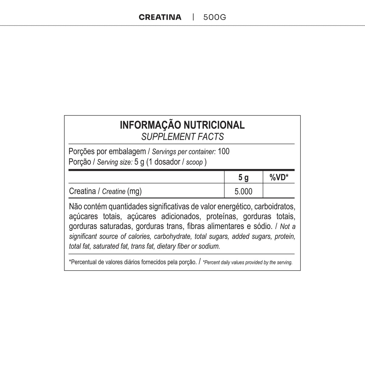 Creatina 500g - Max Titanium