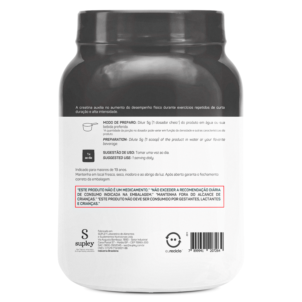 Creatina 500g - Max Titanium
