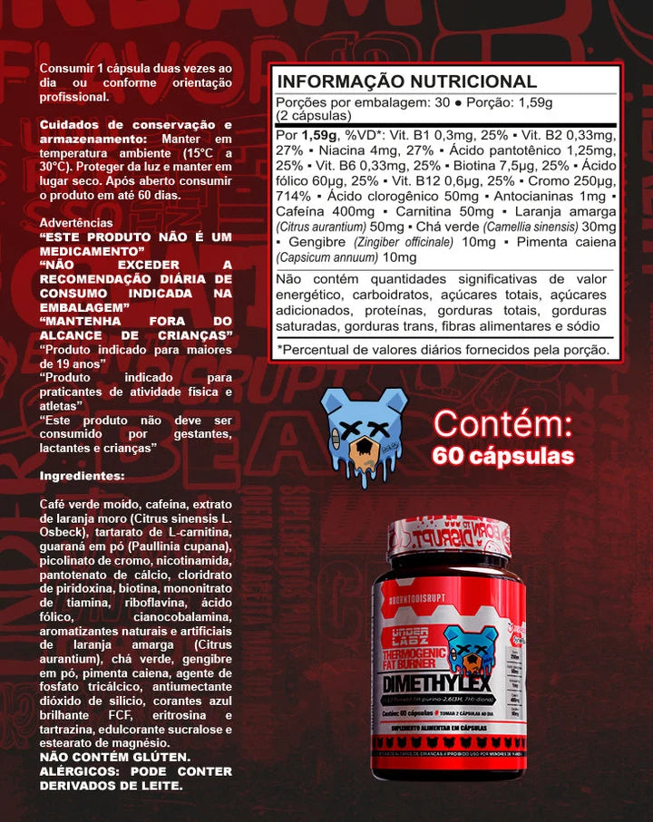 DIMETHYLEX TIME RELEASE 60 CAPS