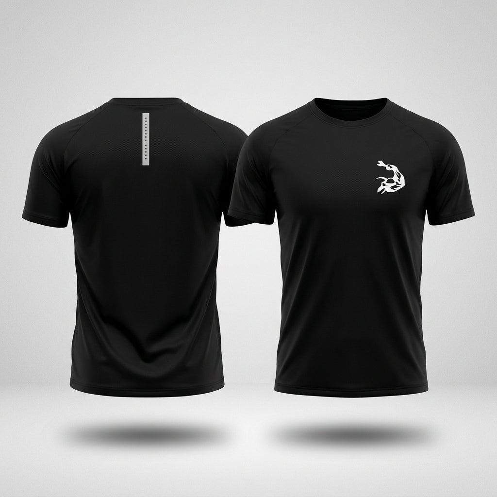 Camisa Oficina Maromba Preta com logo Minimalista