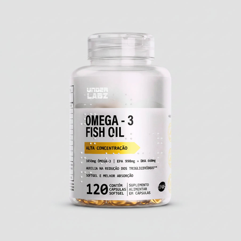 ÔMEGA 3 COM 120 CÁPSULAS - Under Labz