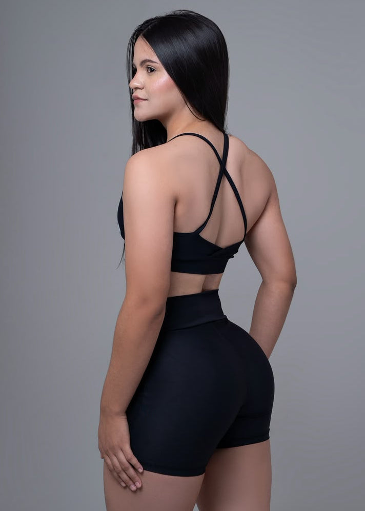 Conjunto Top - Short cor preta