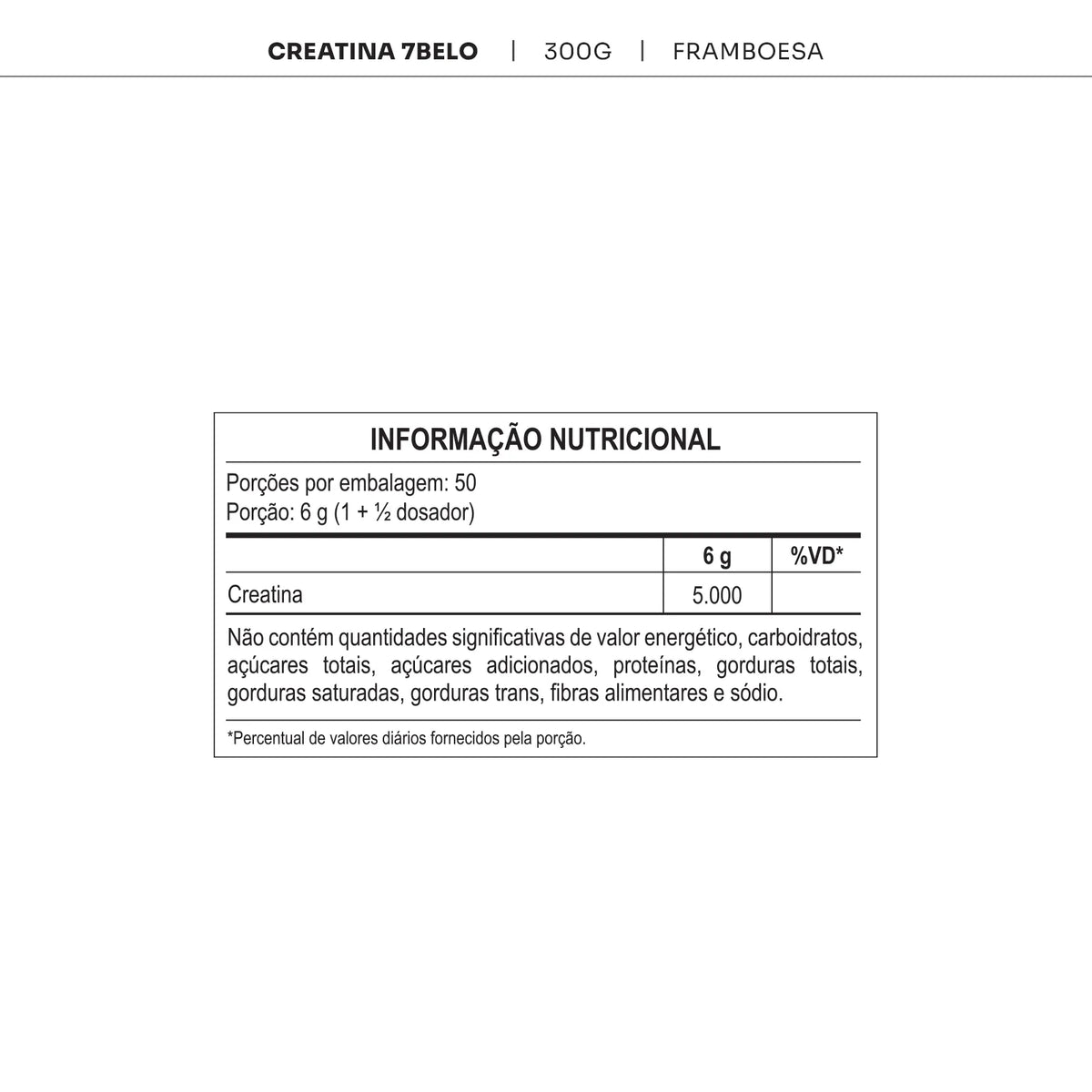 CREATINA 300g Sabor 7Belo — Max Titanium