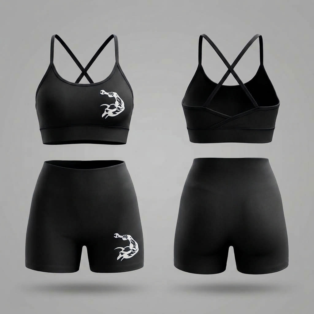 Conjunto Top - Short cor preta